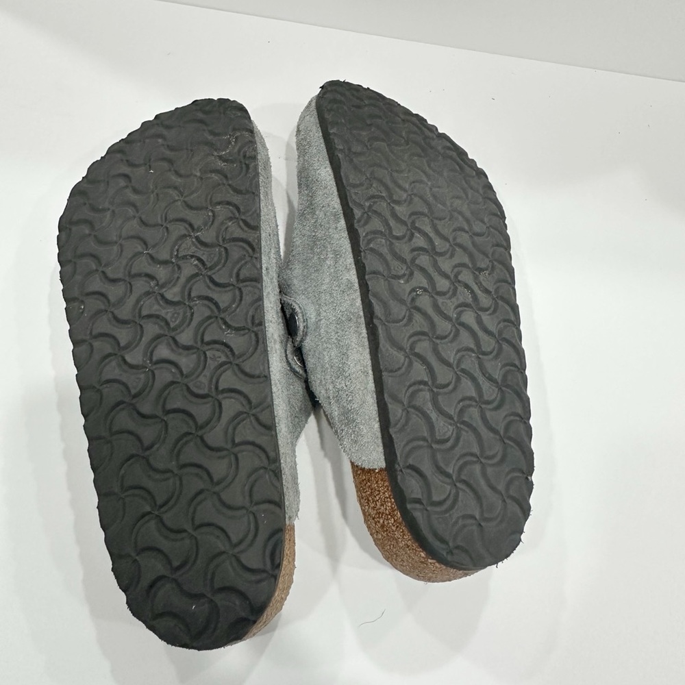 Birkenstock SoftBed Boston Clogs Soft Suede Men’s Sandals - Picture 8 of 8